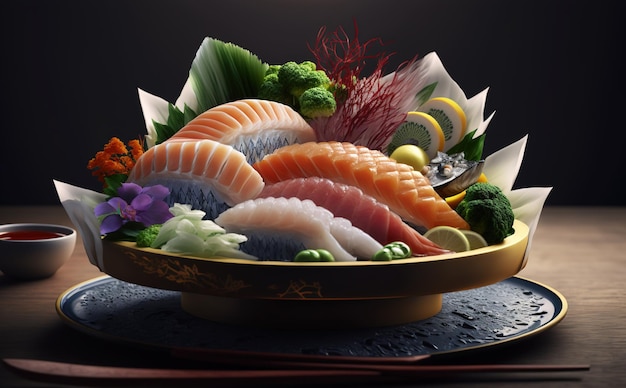 foto de comida japonesa sashimi