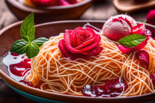 Foto comida muito diferente comida colorida cenário de comida foto bonita comida comida se imagens comida AI GEN