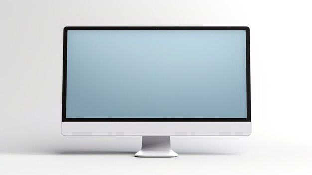 Una foto con una composición minimalista de un monitor Apple Thunderbolt en una superficie limpia