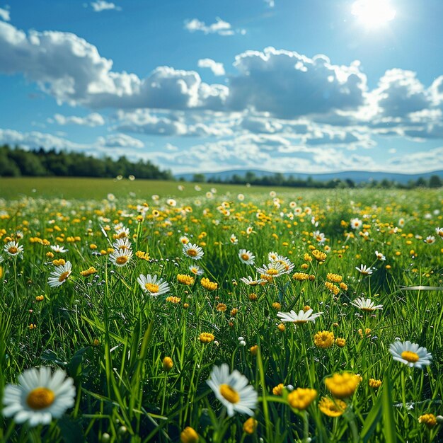 Foto conceitual do início da primavera e do verão