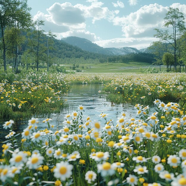 Foto conceitual do início da primavera e do verão