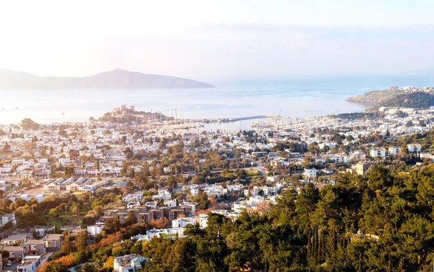 Foto del concepto de turismo y ocio de bodrum turquía