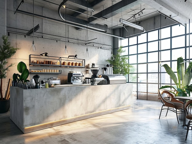 Foto conceptual de la cafetería