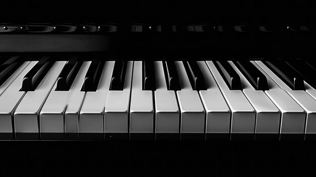 Foto foto conceptual musical de las teclas del piano