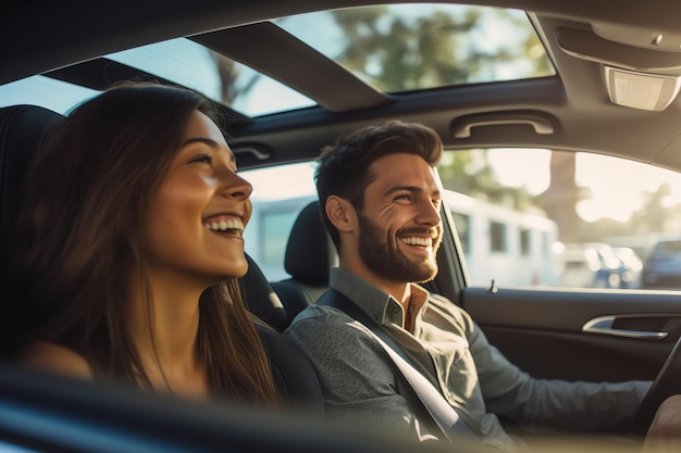 Foto foto de conducción feliz