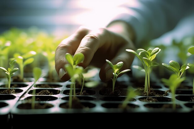 foto conservada em estoque da agricultura Biotecnologia Banco de fotos fotografia Generated AI