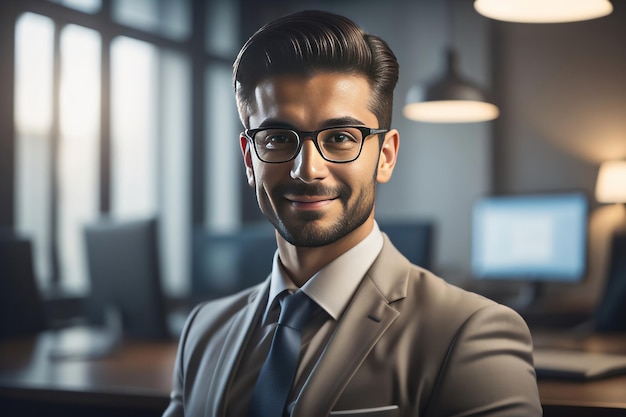 Una foto corporativa de un buen hombre de negocios