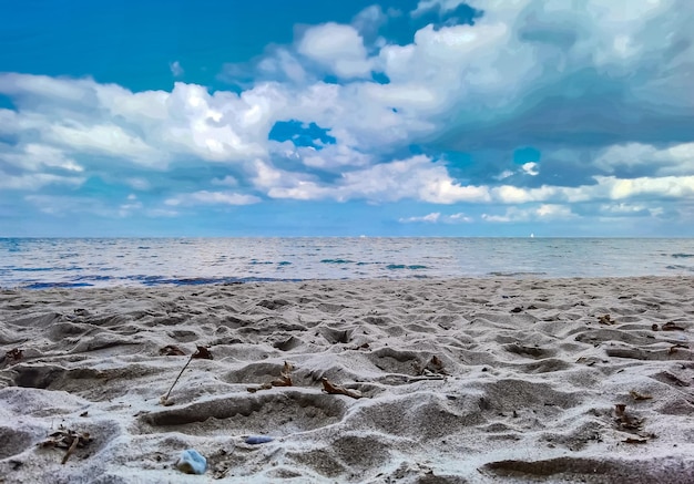 Foto foto de la costa del mar báltico en verano