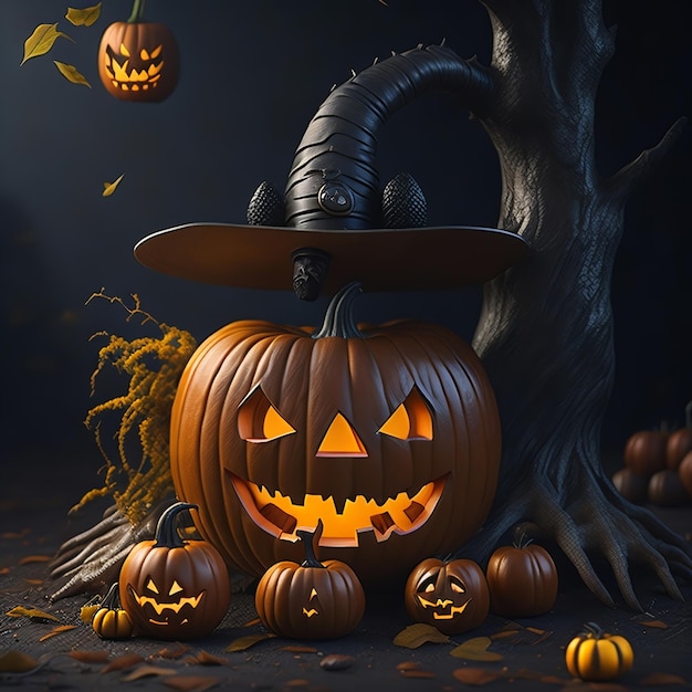 Foto Creepy Pumpkin Horor Halloween