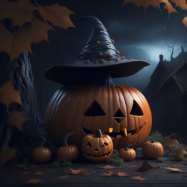 Foto Creepy Pumpkin Horor Halloween