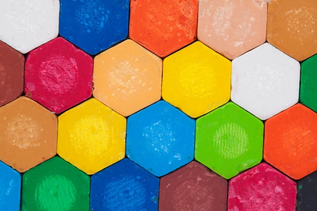 Foto de cuadro completo de lápices multicolores