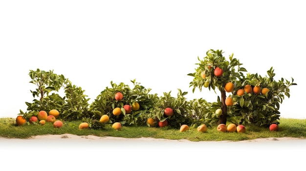 Una foto del cultivo orgánico de frutas