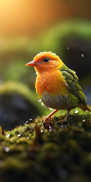 Foto Cute Bird de la toma macro natural