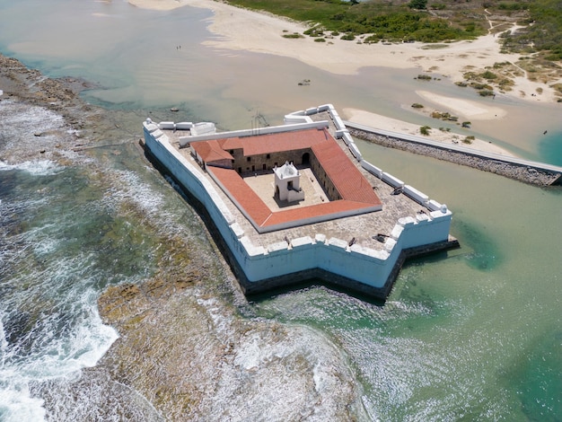 Foto da área do Forte dos Reis Magos na cidade de Natal, Rio Grande do Norte, Brasil.