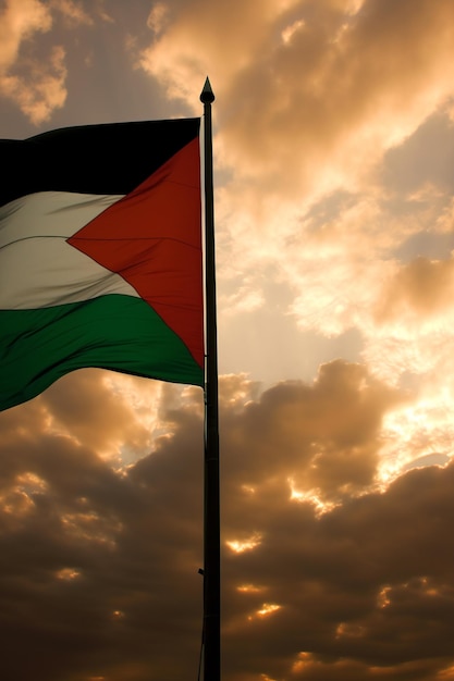 Foto da bandeira da Palestina