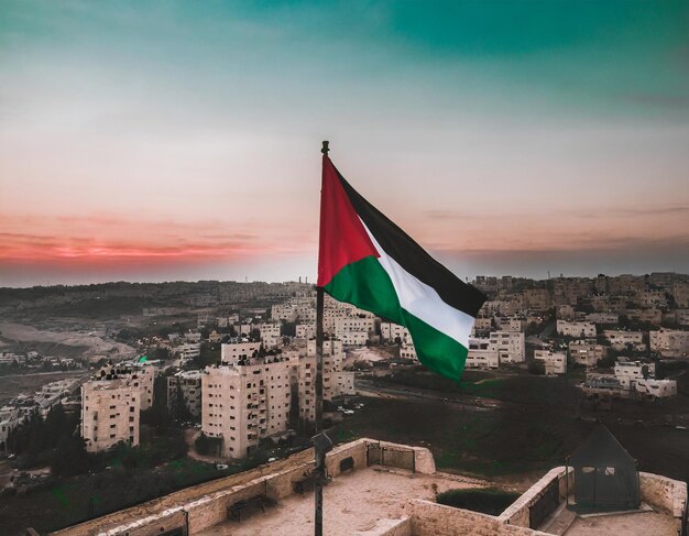 Foto da bandeira da Palestina