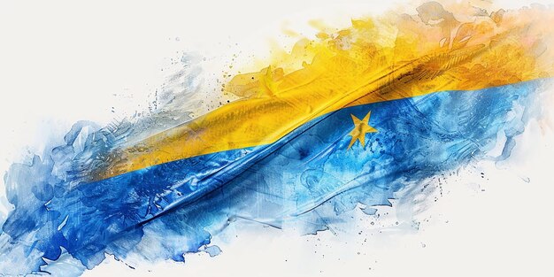 Foto da bandeira de Palau em fundo branco