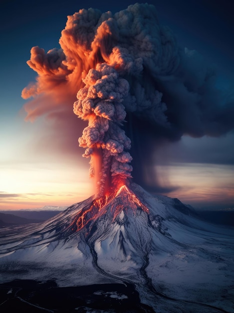 Foto da erupção vulcânica Fagradalsfjall