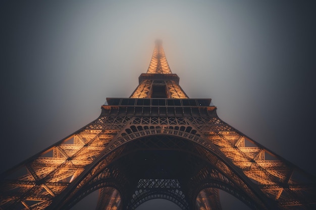 Foto da famosa Torre Eiffel em Paris