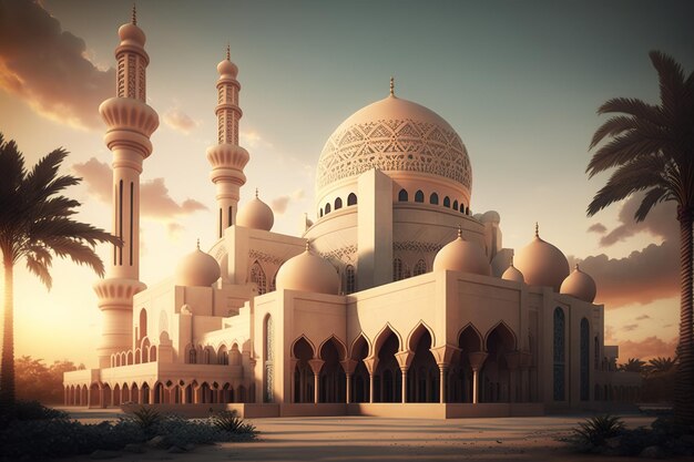 Foto da melhor paisagem da mesquita