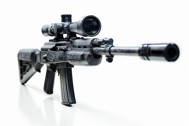 Foto da mira do rifle