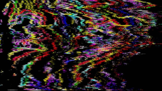 Foto daño video error de transmisión capa de patrón de fallo azul azul azulado
