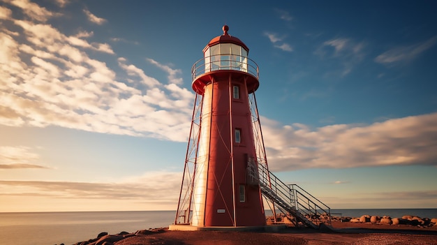 Foto foto de antigo faro na costa