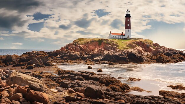 Foto foto de antigo faro na costa