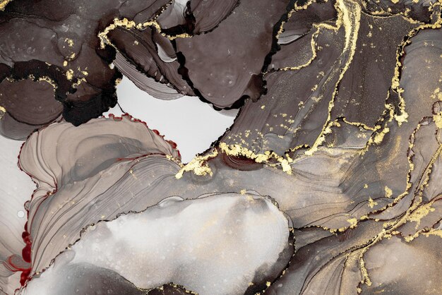 Foto de arte original de arte abstrata de tinta de mármore Fotografia de alta resolução de pintura original exemplar A pintura abstrata foi pintada em textura de papel HQ para criar um padrão de marmoreio suave
