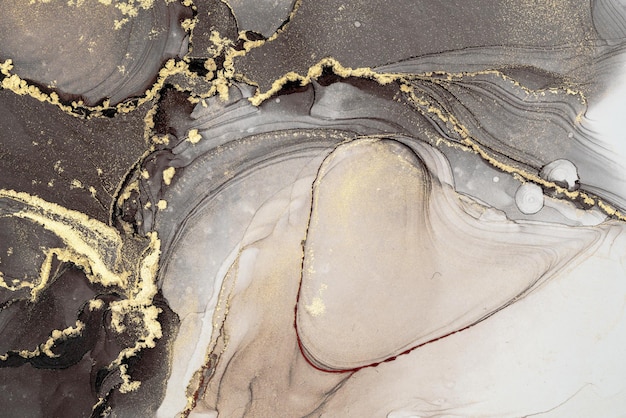 Foto de arte original de arte abstrata de tinta de mármore Fotografia de alta resolução de pintura original exemplar A pintura abstrata foi pintada em textura de papel HQ para criar um padrão de marmoreio suave