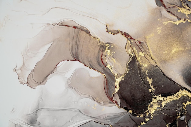 Foto de arte original de arte abstrata de tinta de mármore Fotografia de alta resolução de pintura original exemplar A pintura abstrata foi pintada em textura de papel HQ para criar um padrão de marmoreio suave