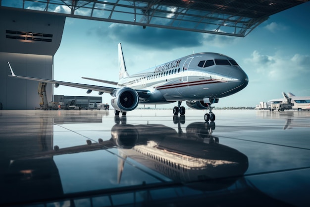 Foto de avião de aeroporto