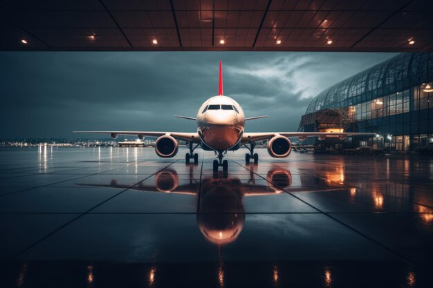 Foto de avião de aeroporto