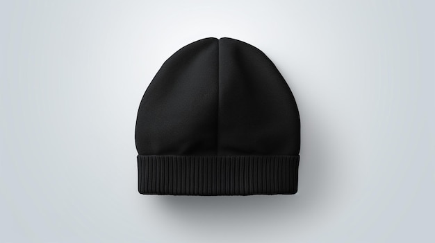 Foto de Black Beanie Hat isolado em fundo branco