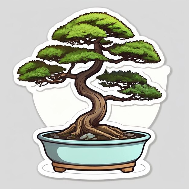 Foto de bonsai com geração de IA