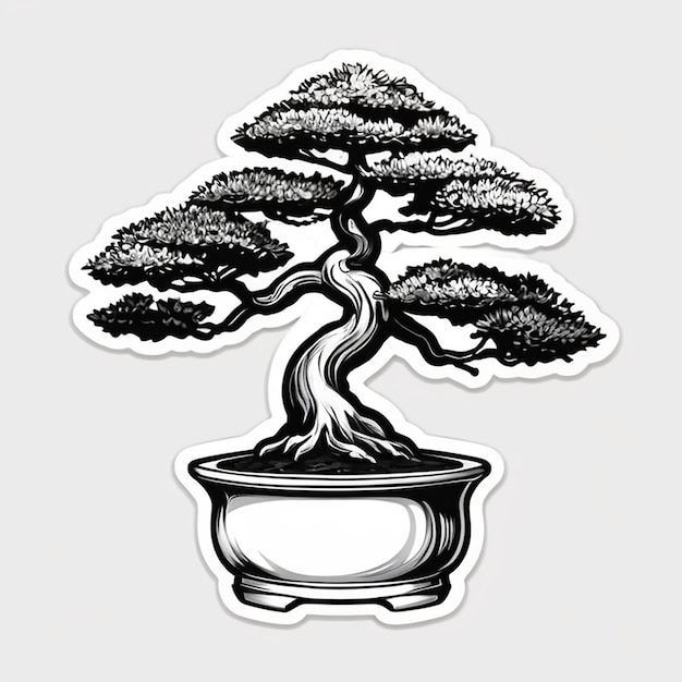 Foto foto de bonsai com geração de ia