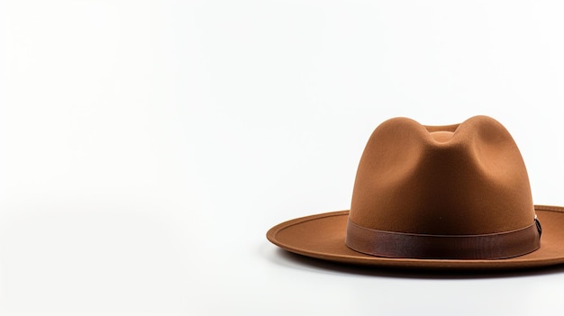 Foto de Brown Panama Hat isolado em fundo branco