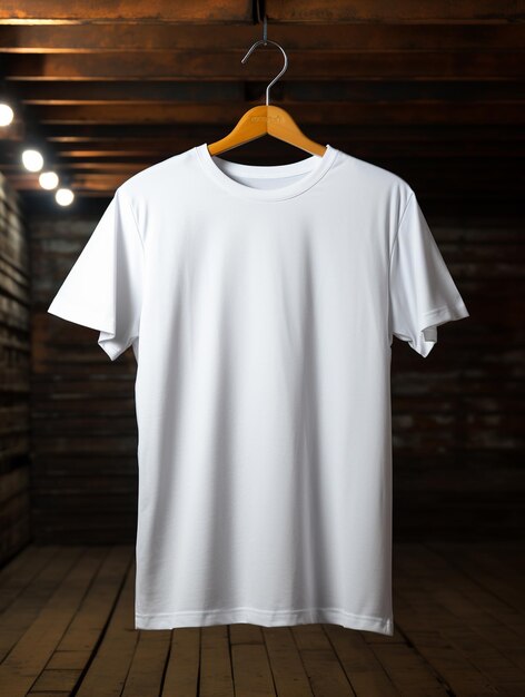 Foto de camiseta masculina em branco para design de maquete