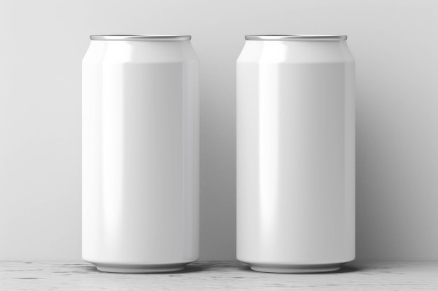 Foto de cana de refrigerante vazia com design de espaço Gerada por IA
