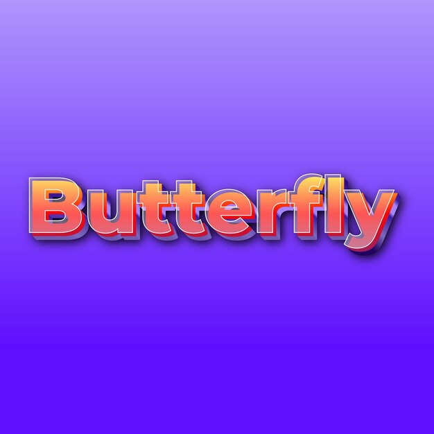 Foto de cartão de fundo roxo gradiente com efeito ButterflyText JPG