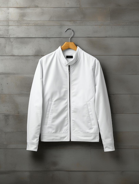 Foto de casaco em branco para design de maquete