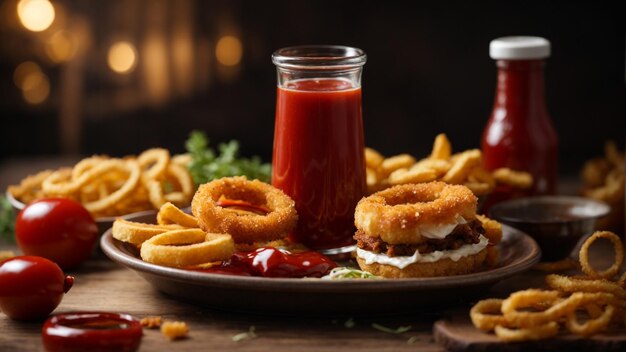 foto de cebola frita com alho e molho especial delicioso 2