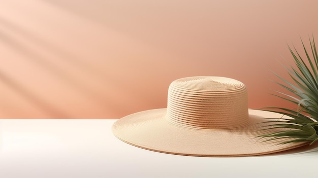 Foto de chapéu Natural Sun isolado em fundo branco