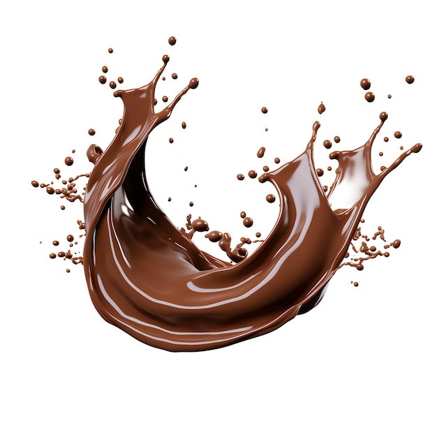 Foto de chocolate isolado em fundo branco