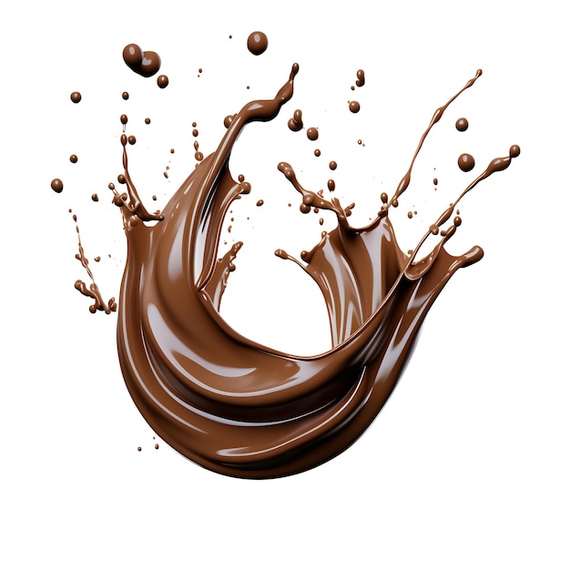 Foto de chocolate isolado em fundo branco