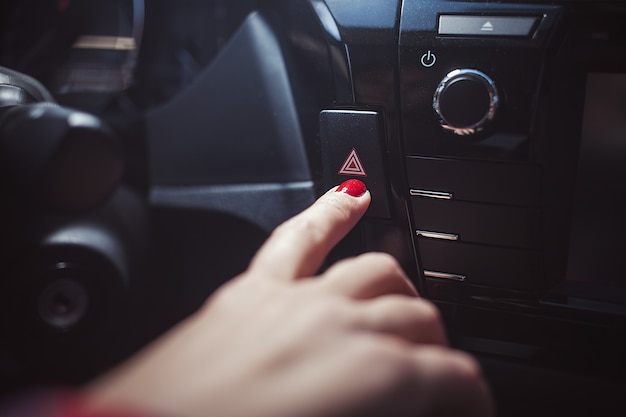 Foto foto de close do painel de controle do carro, foto de close