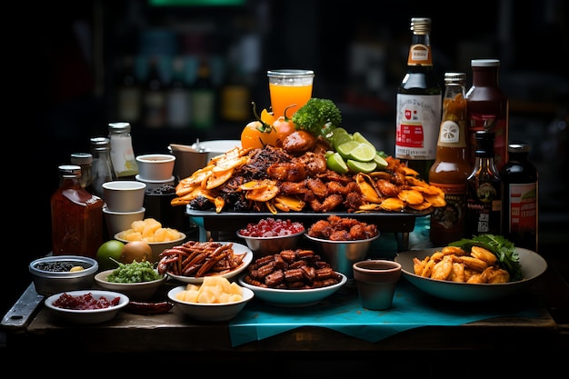 Foto de comida brasileira de comida de rua