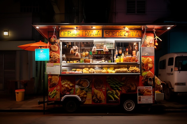 Foto de comida de comida de rua brasileira