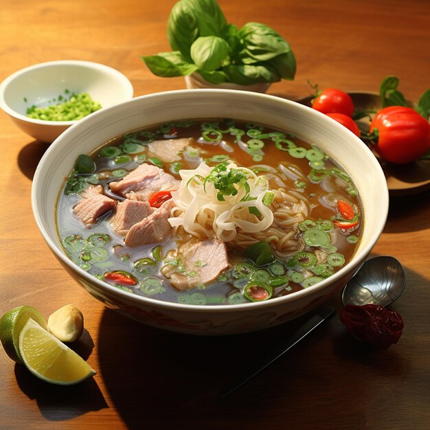 Foto foto de comida japonesa ramen macarrão com ovos porcos de frango com coberturas variadas