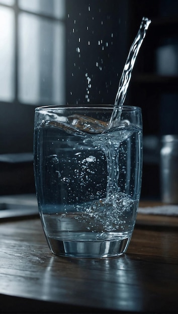 foto de copo de água limpa